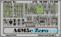 Photo-etched set 1/72 A6M5c Zero Color, for Hasegawa kit