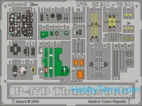 Photo-etched set 1/72 P-47D Thunderbolt Color, for Revell kit