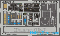 Photo-etched set 1/72 Hunter Mk.6, for Revell kit