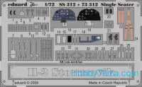 Photo-etched set 1/72 Il-2 Sturmovik Color, for Academy kit