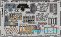 Photo-etched set 1/72 Buccaneer S.2B interior Color, for Airfix kit