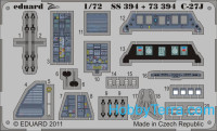 Photo-etched set 1/72 C-27J (self adhesive), for Italery kit