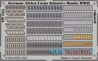 Photo-etched set 1/35 German Africa Corps Infantry ranks WWII