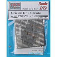 Photo-etched set 1/72 Grousers for T-34 tracks, mod. 1940