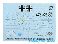 Hobby Boss  80371 Messerschmitt Me 262 A-1a/U3