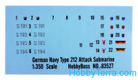 Hobby Boss  83527 German Navy Type 212 Attack Submarine