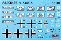 ICM  35101 German armored personnel carrier Sd.Kfz.251 / 1 Ausf.A, WW II