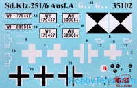 ICM  35102 Sd.Kfz.251/6 Ausf.A, WWII German Armoured Command Vehicle