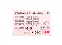 ICM  35803 V3000S/SS M Maultier with 7,62 cm Pak 36r