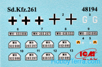 ICM  48194 Sd.Kfz.261, German radio communication vehicle, WWII
