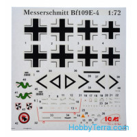 ICM  72132 Messerschmitt Bf-109 E4 WWII German fighter