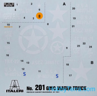 Italeri  0201 2½ ton 6x6 Water Tank Truck GMC CCKW