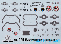 Italeri  1419 JSF Program X-32A and X-35B (two kits in the box)