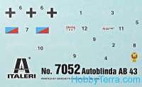 Italeri  7052 Autoblinda AB 43