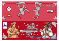 Indian Wars, XVIII century. 2 figures in the set