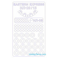 Mask 1/144 for Ilyushin IL-18 and wheels masks, for Eastern Express kit