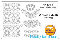 Mask 1/144 for Il-76 + wheels, for Zvezda kit