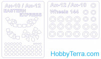 Mask 1/144 for An-10 / An-12 + wheels, for Eastern Express kit