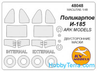 Mask 1/48 for I-185 (double sided) and wheels masks, for ARK Models kit