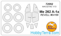 Mask 1/72 for Me-262A, for Revell kit
