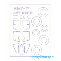 Mask 1/72 for MiG-27 and wheels masks, for Art Model kit