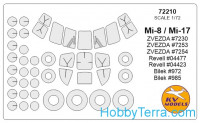 Mask 1/72 for Mil Mi-8, for Zvezda kit