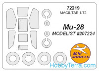 Mask 1/72 for Mil Mi-28 and wheels masks, for Modelist kit