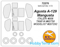 Mask 1/72 for Agusta A129 "Mangusta", for Italeri kit