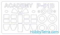 Mask 1/72 for P-51B Mustang 