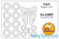 Mask 1/72 for Su-24MR and wheels masks, for Trumpeter kit