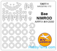 Mask 1/72 for BAe Nimrod and wheels masks, for Airfix kit