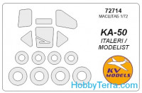 Mask 1/72 for Kamov Ka-50 and wheels masks, for Italeri kit