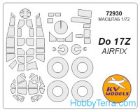 Mask 1/72 for Do-17Z + wheels masks, for Airfix kit