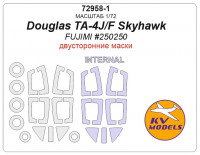 Mask 1/72 for Douglas TA-4J/F Skyhawk (Double sided) + wheels masks (Fujimi)