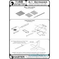 Master  48-127 A-1 Skyraider - 20mm cannon barrels and Pitot Tube