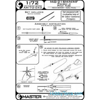 Master  72-043 MiG-21SM/M/MF (Fishbed J) - Pitot Tube