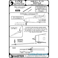 Master  72-045 MiG-21 F-13 (Fishbed C) - Pitot Tube