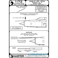 Master  72-046 MiG-21 PF, PFM (Fishbed D, F) - Pitot Tube