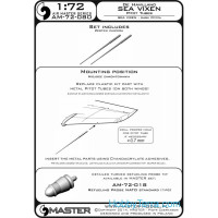 Master  72-080 De Havilland Sea Vixen - Pitot Tubes