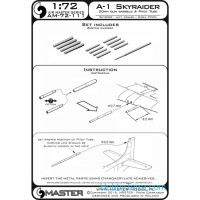 Master  72-111 A-1 Skyraider - 20mm cannon barrels and Pitot Tube