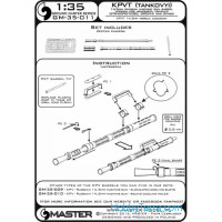 Master  35-011 KPVT Russian 14,5mm heavy machine gun - version for armoured vehicles