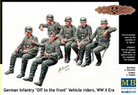 German infantry 'Off to the front' vehicle riders