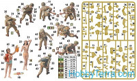 Master Box  35157 U.S. and German paratroopers, South of Europe, 1944