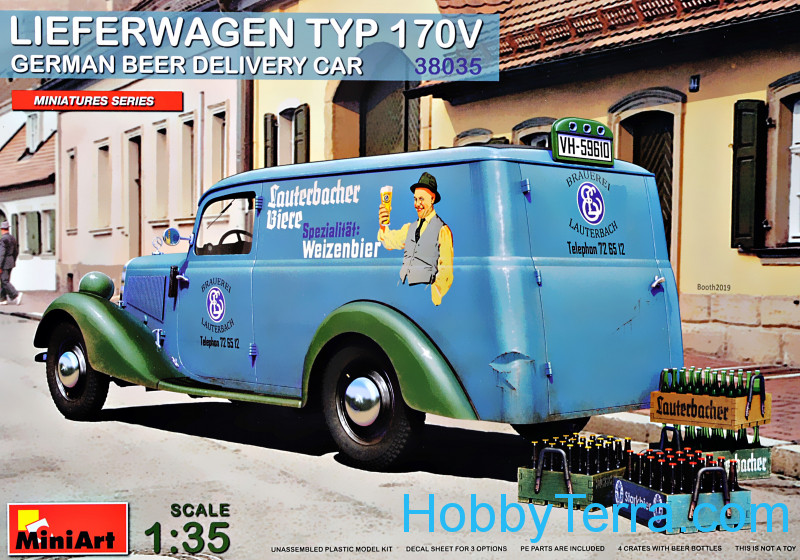 Lieferwagen Mercedes-Benz 170V (German Beer Delivery Car) Miniart