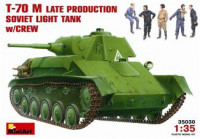 T-70M Soviet light tank with crew, late