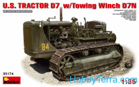 U.S. tractor D7 w/Towing winch D7N