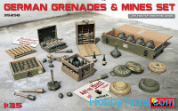 German grenades and mines set