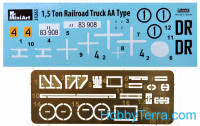 Miniart  35265 1,5 Ton railroad truck AA type