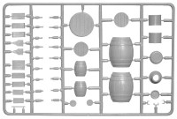 Miniart  35550 Wooden barrels & village utensils (Plastic model kit)