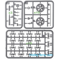 Miniart  37021 Tiran 4 Sh, early type. Interior kit